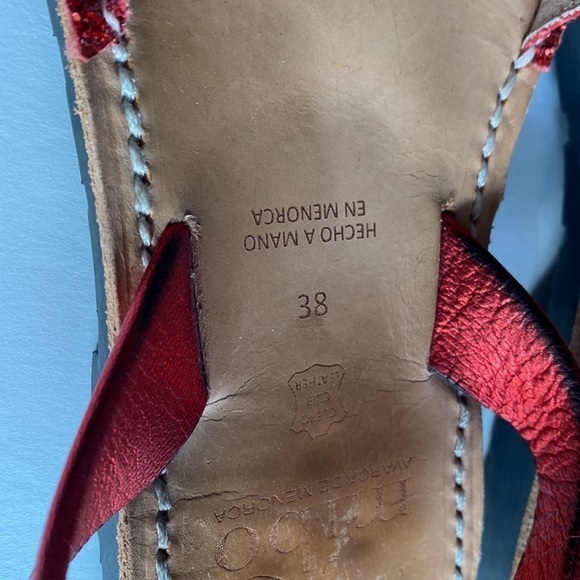 Mibo avarcas sandals sling back red glitter 38 similar to Pons - Picture 3 of 5
